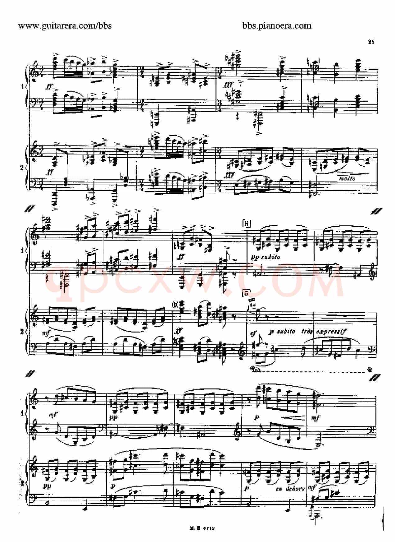 Sonata for Two Pianos(双钢琴奏鸣曲)