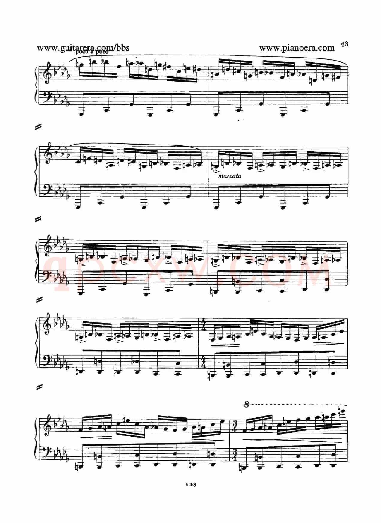 Piano Concerto in D-flat Major Op.37(降D大调钢琴协奏曲·Ⅰ·双钢琴)