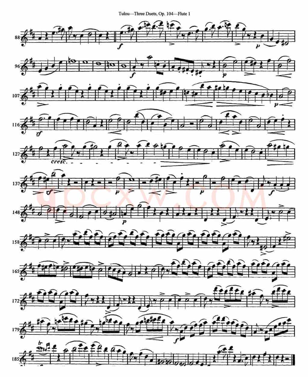 图露三首长笛简易重奏曲Op.104（Flute 1）（NO.2）