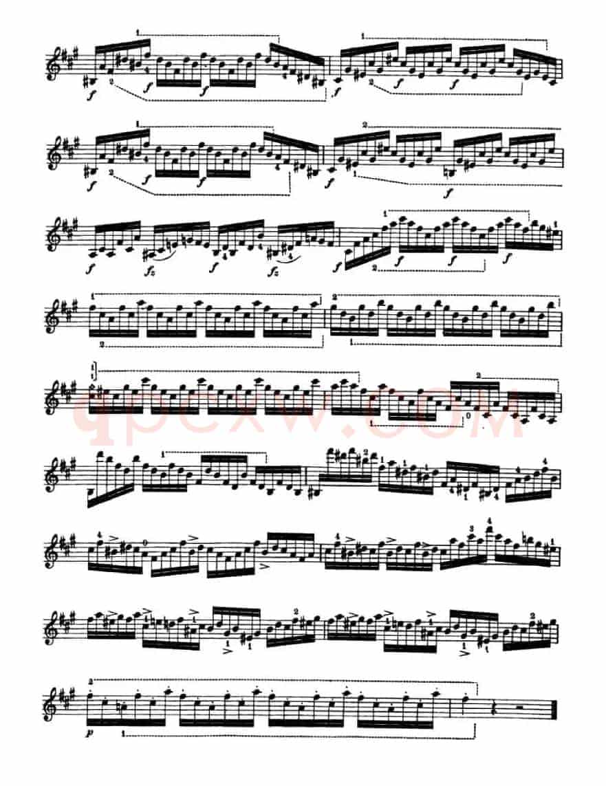 24首小提琴练习曲之8