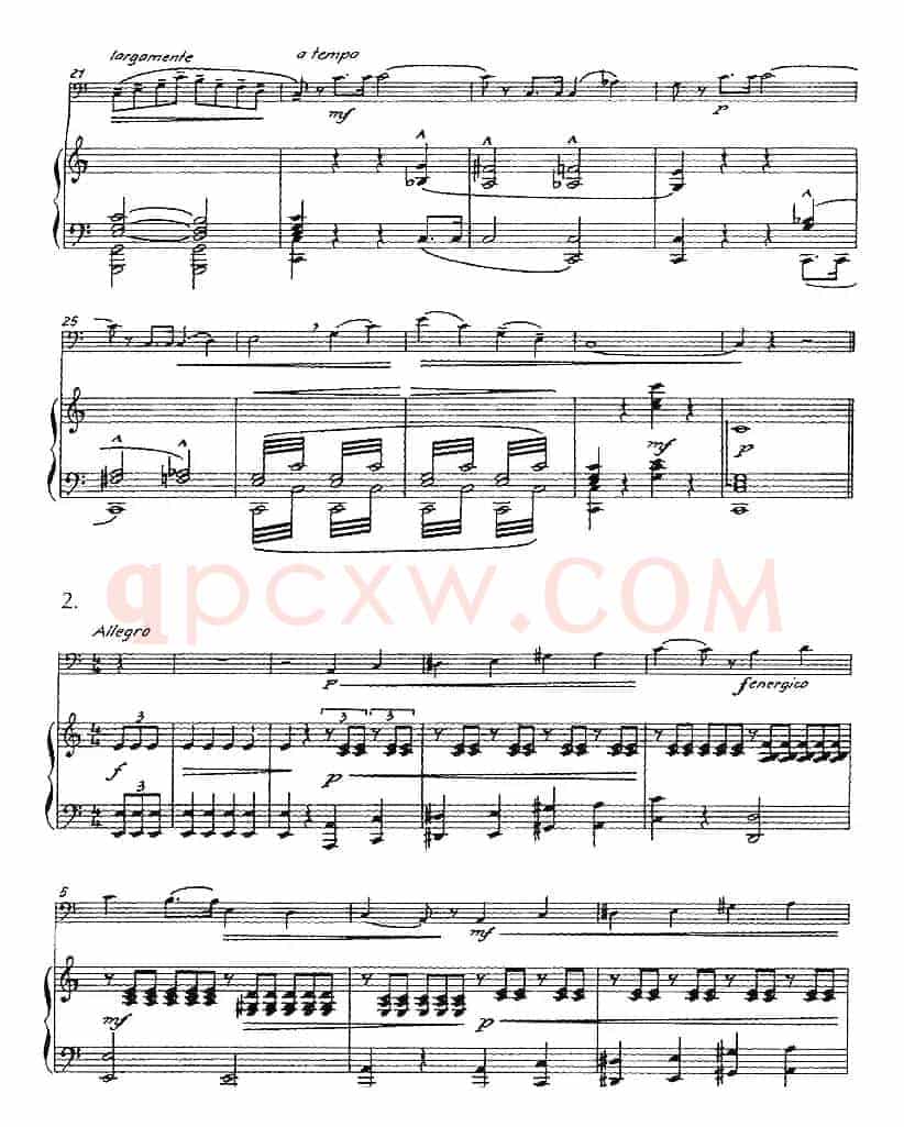 根据朱塞佩·孔科涅作品改编的四首旋律练习曲（长号+钢琴伴奏）