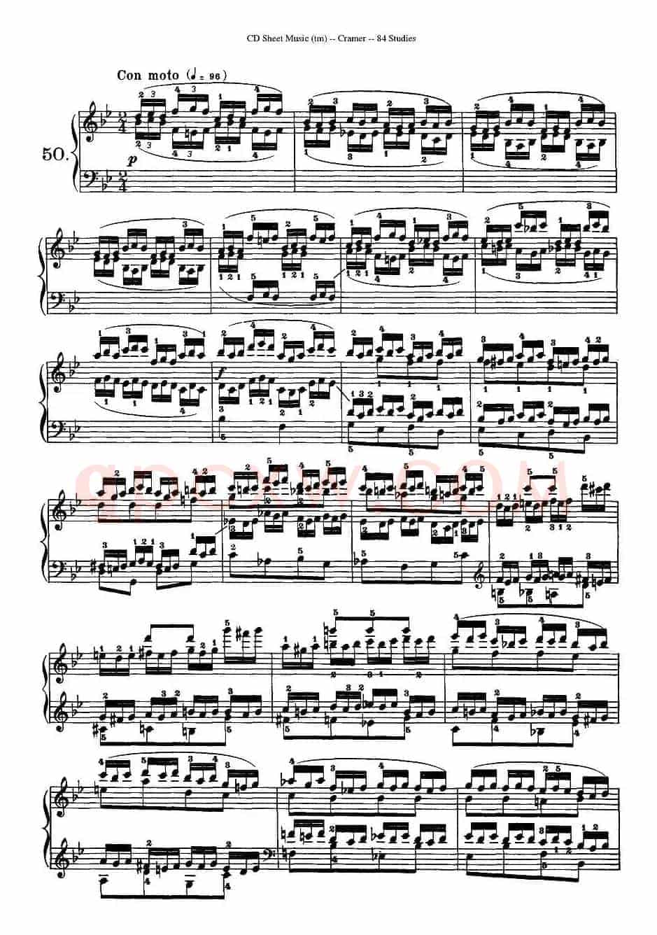 Cramer - 84 exercices（46—50）（克拉莫84首钢琴练习曲）