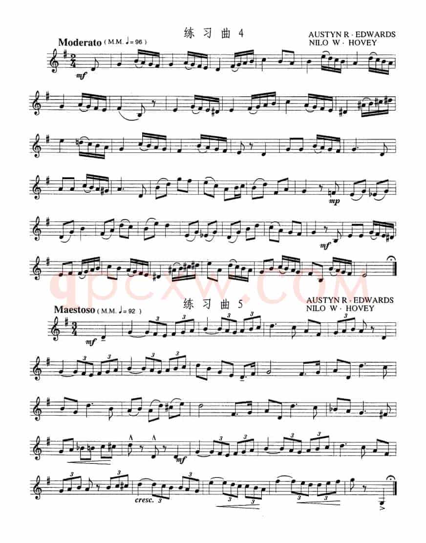 小号考级二级练习曲6首