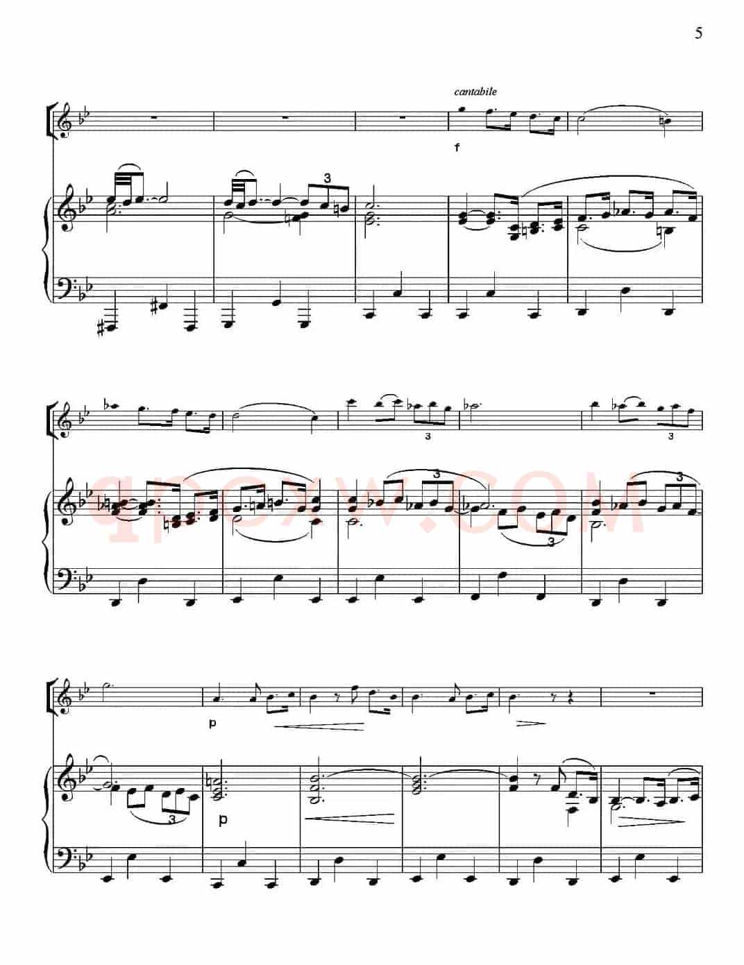 Adagio for Strings & Organ（柔板）（小提琴+钢琴伴奏）