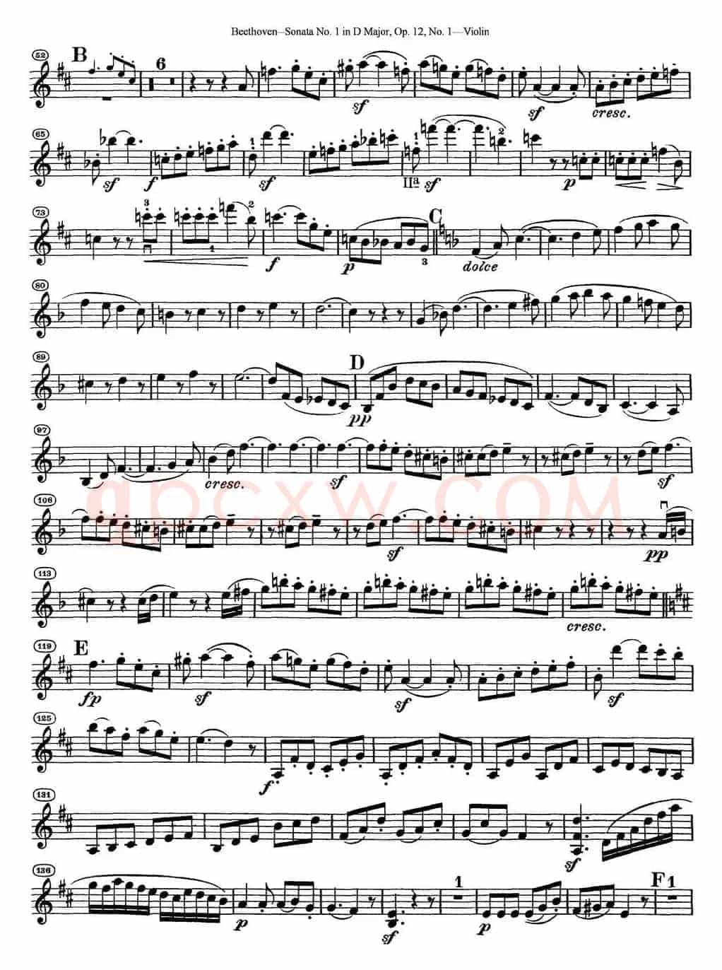 Violin Sonata No.1 in D Major Op.12 No.1