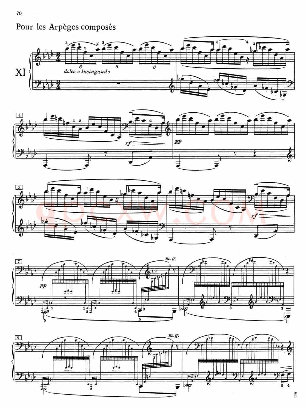 德彪西12首钢琴练习曲(11 琶音练习v1.0 arpèges composés)