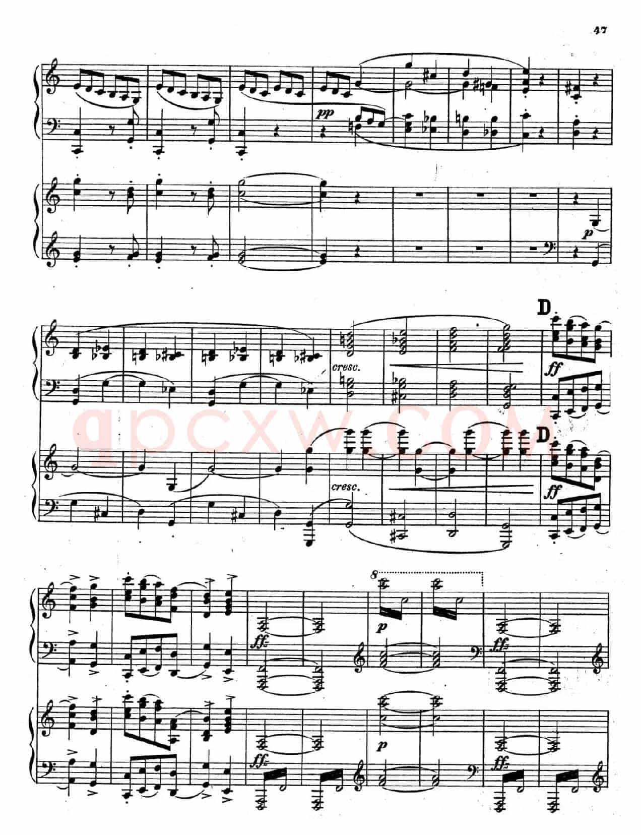 Symphony No.4 in e Minor Op.98(e小调第四交响曲·双钢琴)