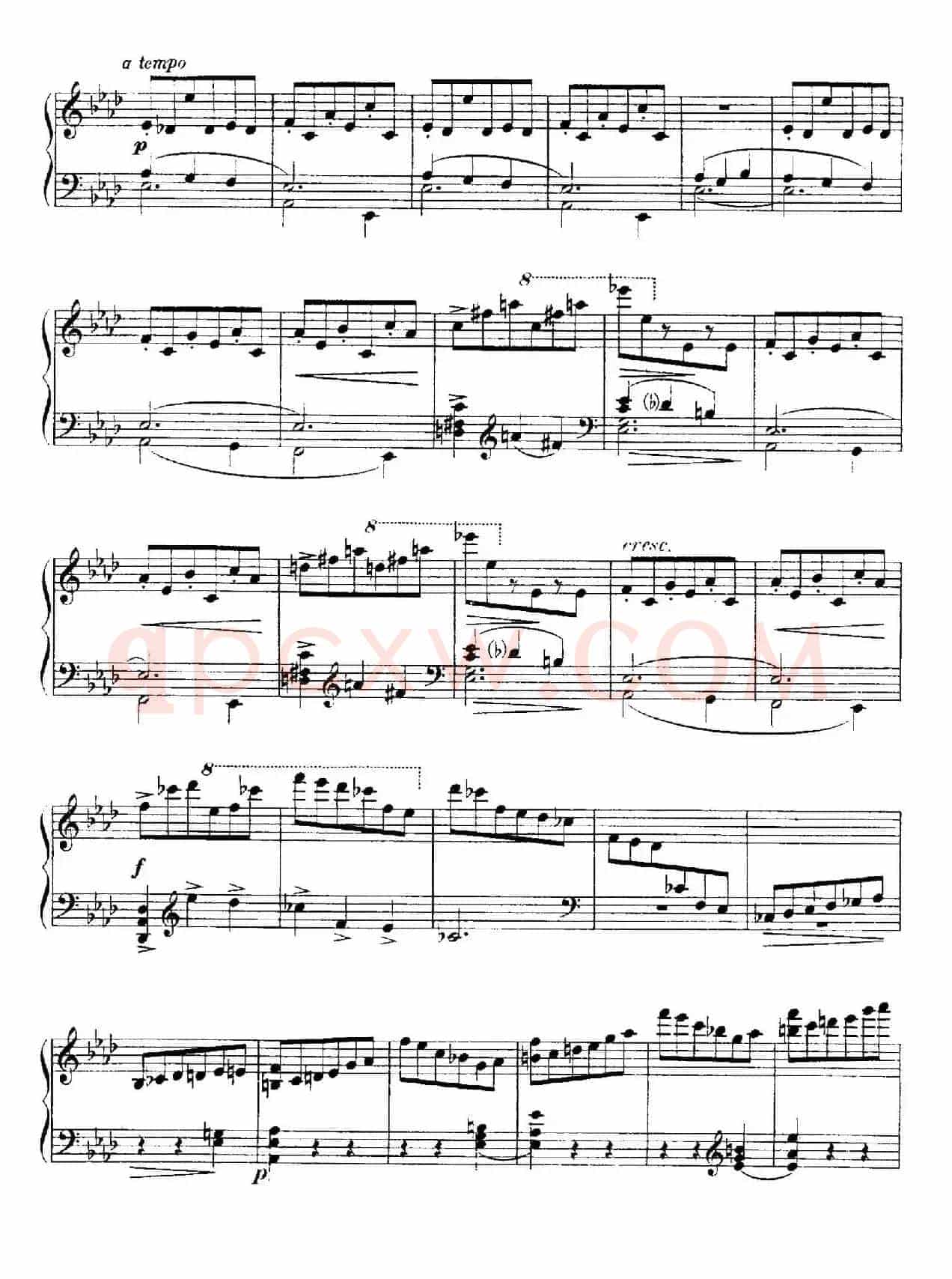 4 Valses Caprice(4首随想圆舞曲)(Op.62 No. 4 in A-flat)