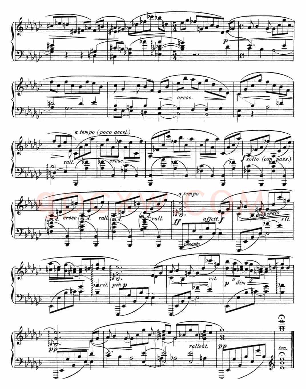 希曼诺夫斯基 9首钢琴前奏曲 Op.1 No.8