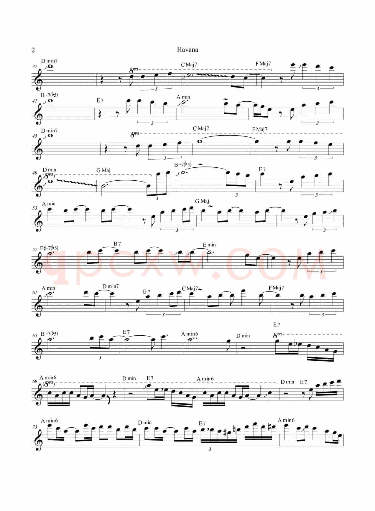 Havana（中音萨克斯）