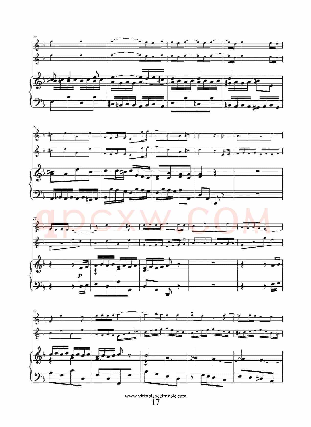 Concerto in D minor（双簧管+小提琴+钢琴伴奏）