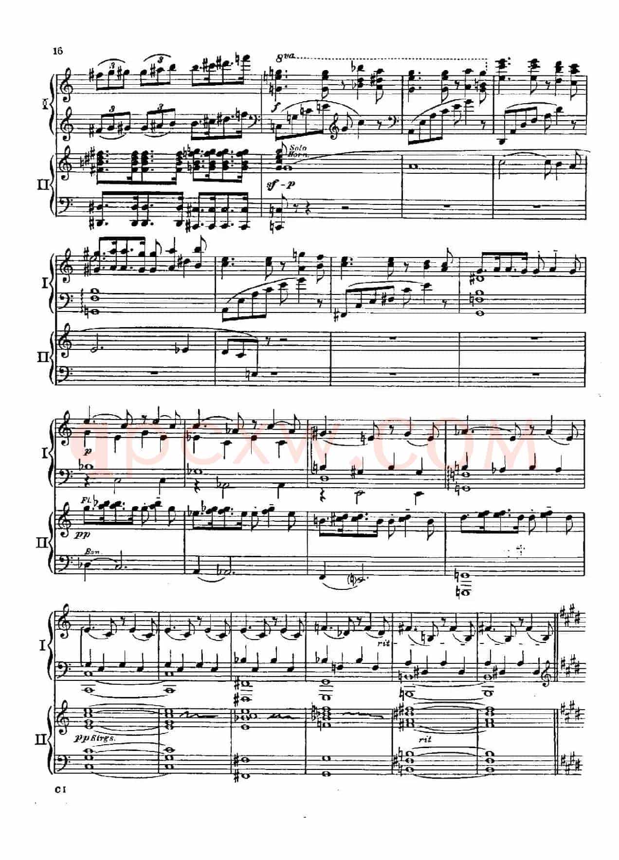 F大调爵士钢琴协奏曲（美版双钢琴原谱 P11—20）