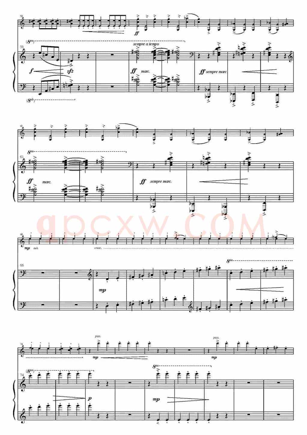 Sonata Poema aenigmaticum（小提琴+钢琴伴奏、2nd movement）