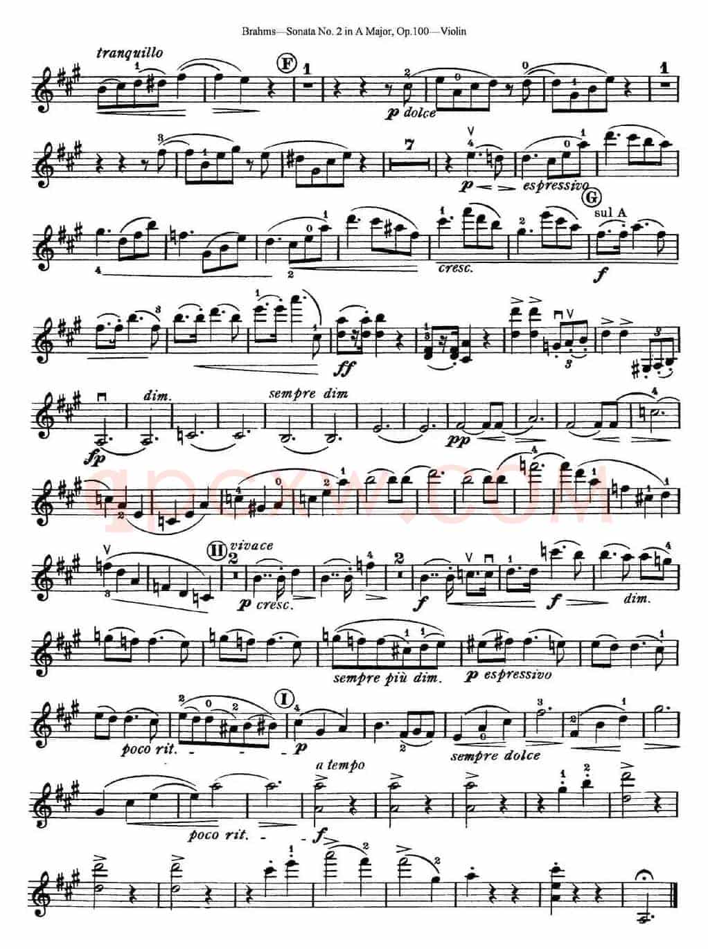 Violin Sonata No.2 in A Major Op.100