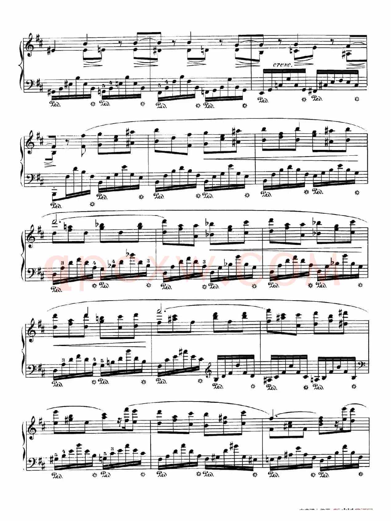 Piano Sonata No.3 in b Minor Op.58(b小调第三钢琴奏鸣曲·第四乐章)
