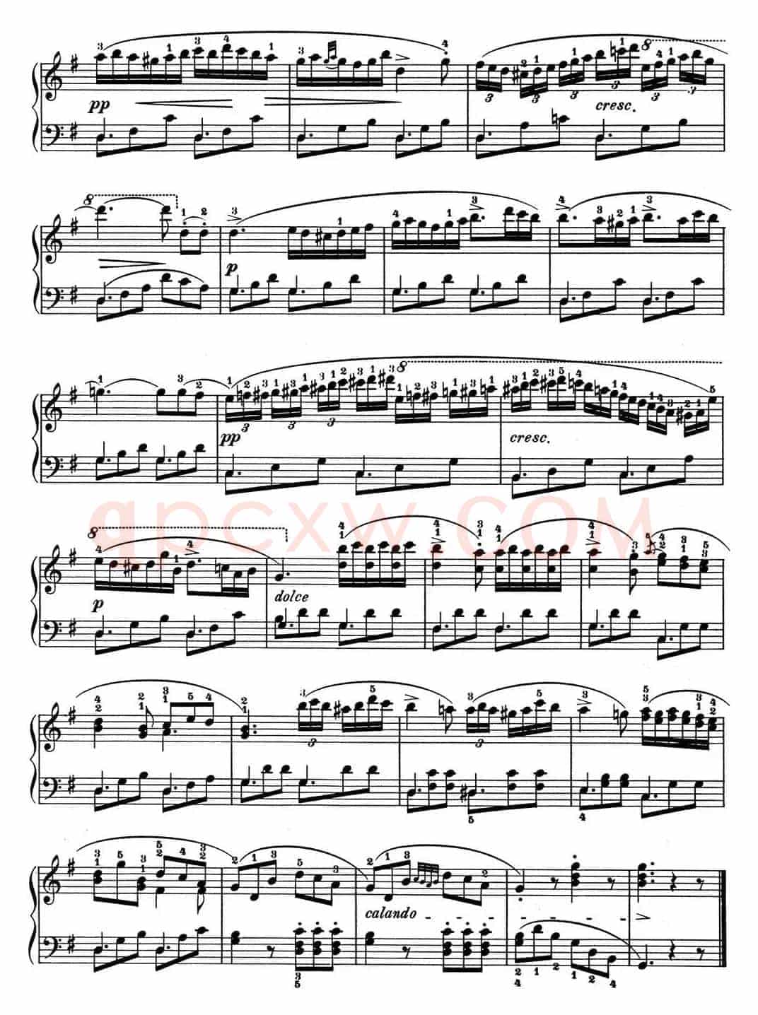 25首车尔尼Op.748练习曲（NO.12）