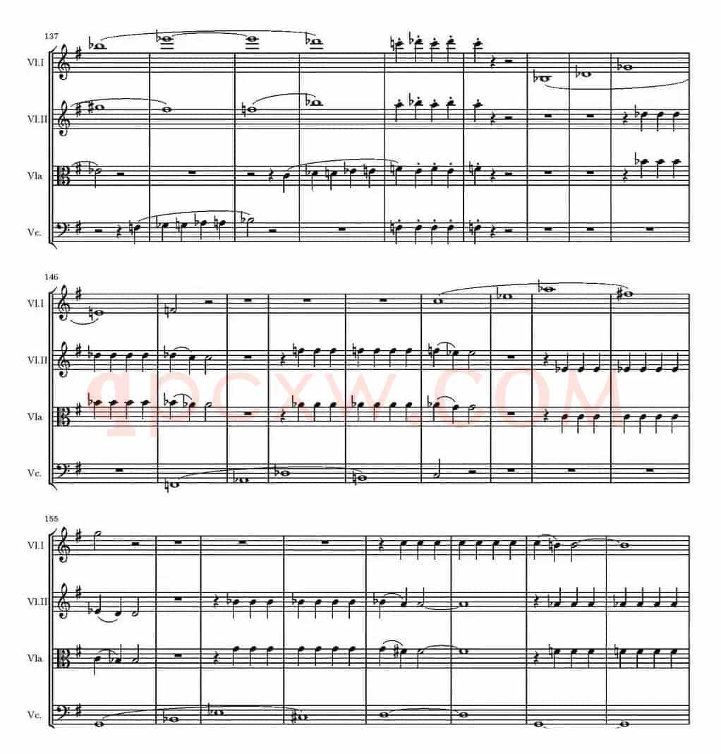 String Quartet KV.387（G大调弦乐四重奏）