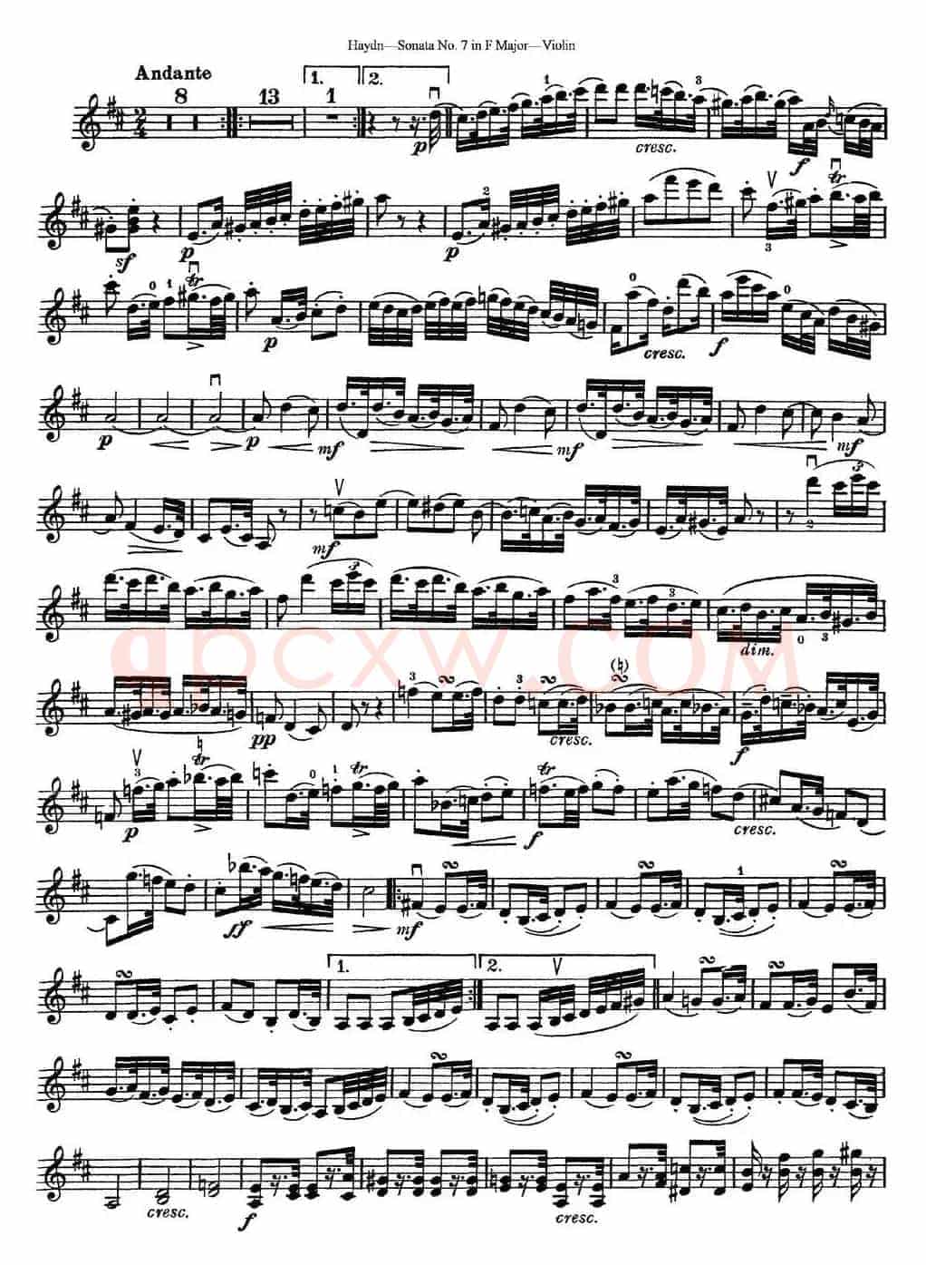Violin Sonata No.7 in F Major