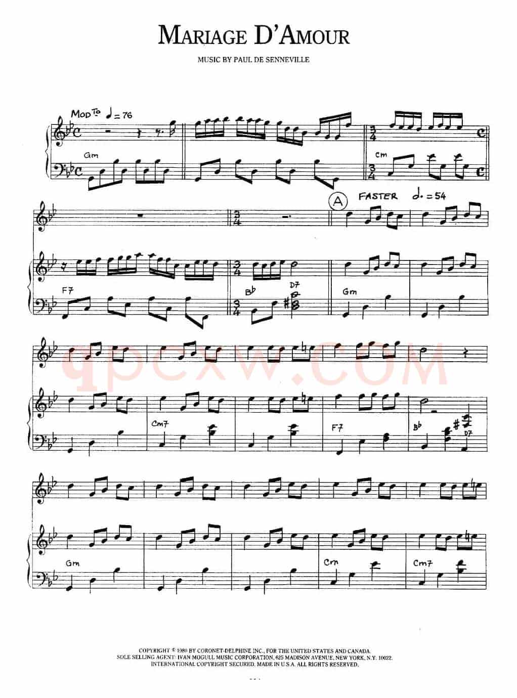 Mariage D'Amour（梦中的婚礼）