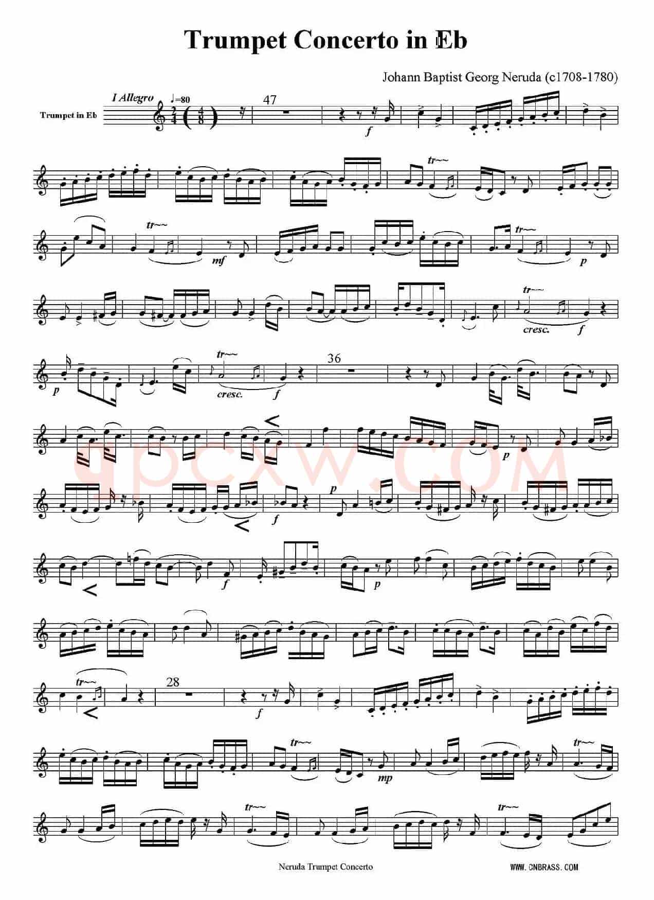 bE大调小号协奏曲