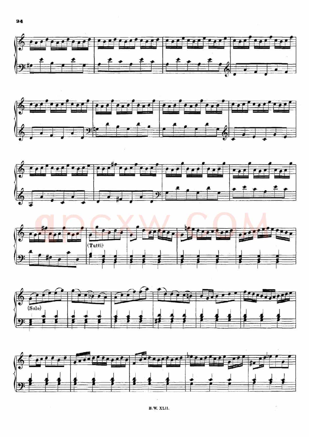 16 Concertos BWV 972-987(十六首为独奏古钢琴而作的协奏曲)(P31——40)