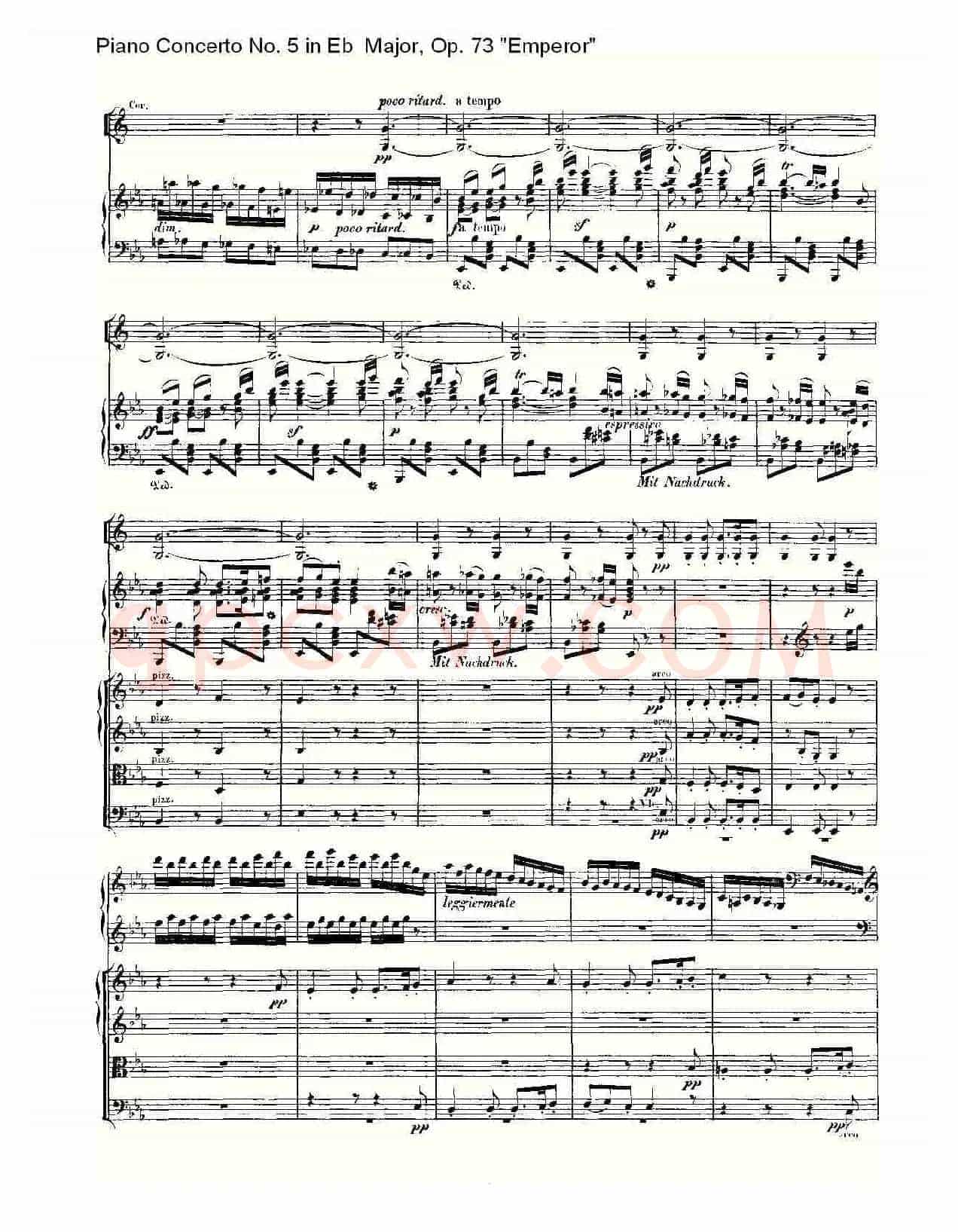 Eb大调钢琴第五协奏曲 Op.73“皇帝”第三乐章