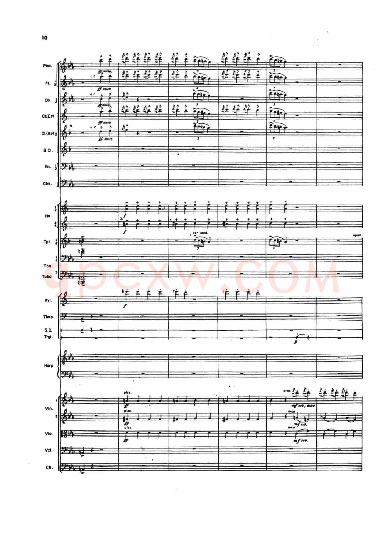 OVERTURE TO CANDIDE(《坎迪德》序曲)(交响乐总谱)