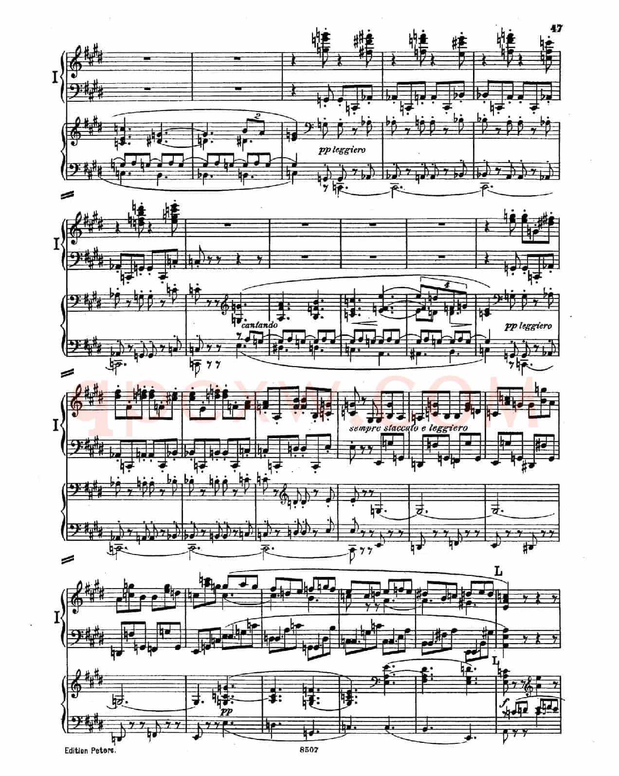 Piano Concerto in E Major Op.59(E大调钢琴协奏曲·双钢琴·第三乐章)
