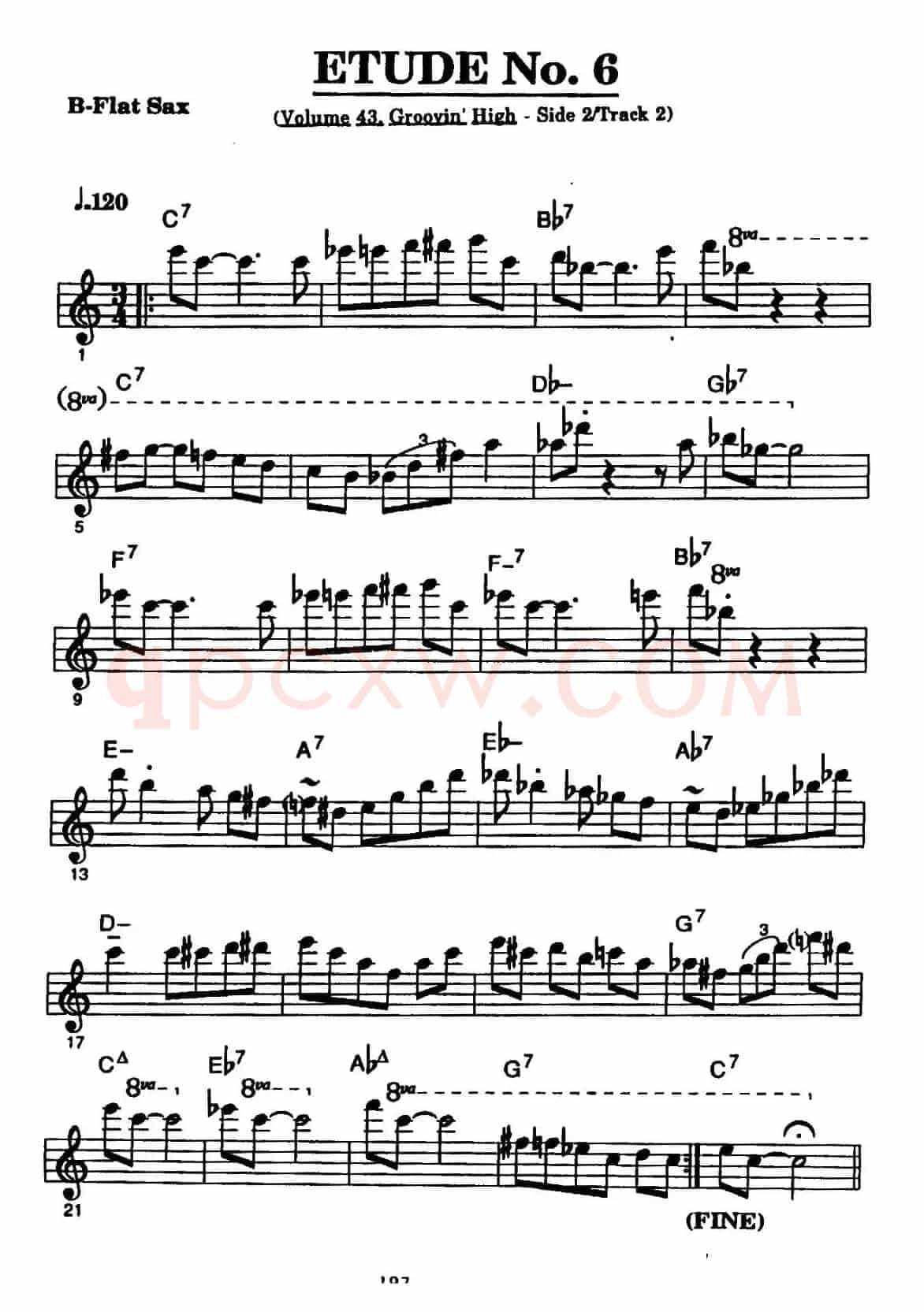 爵士乐超吹练习曲(六)