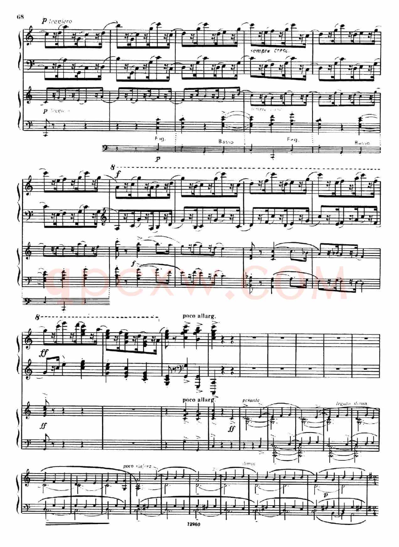 Piano Concerto No.2 in c Minor Op.50(c小调第二钢琴协奏曲·Ⅲ·双钢琴)