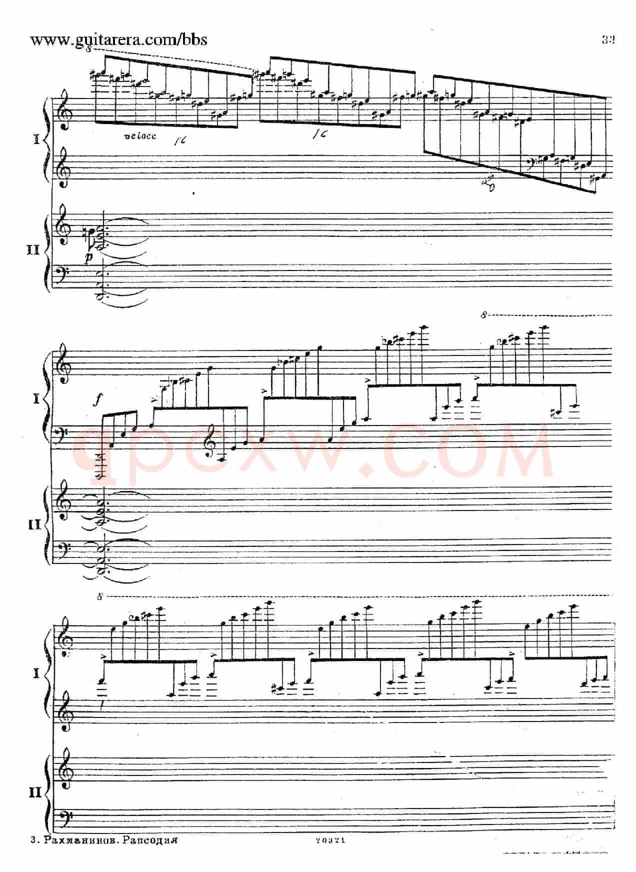 Rhapsody On A Theme Of Paganini Op.43(帕格尼尼主题狂想曲·双钢琴)(P21——40)