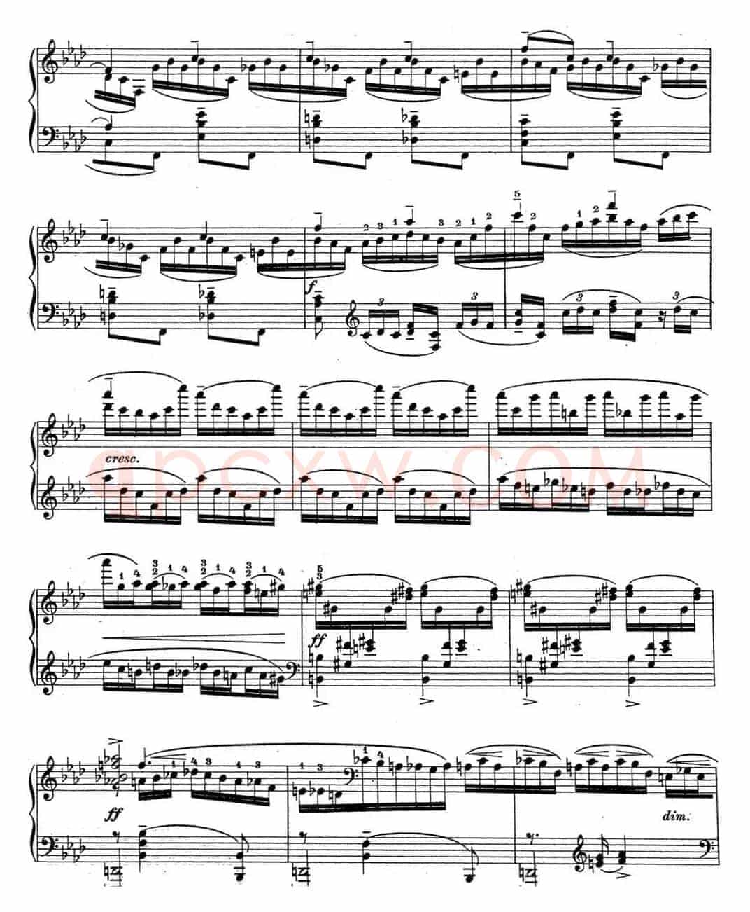 拉赫玛尼诺夫 钢琴前奏曲17 F小调 Op.32 No.6