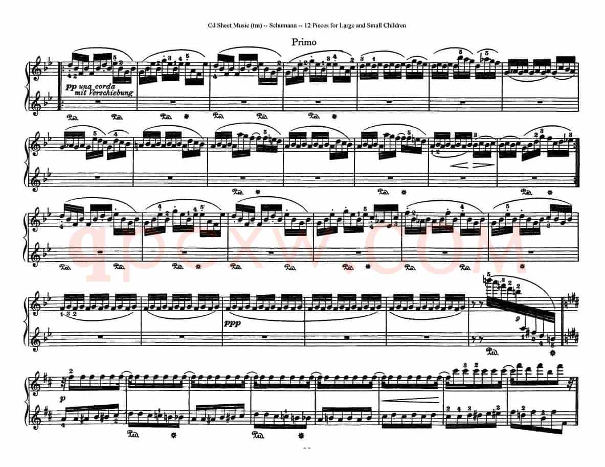12首为孩子们而作的四手联弹曲 Op.85（四手联弹）（9）