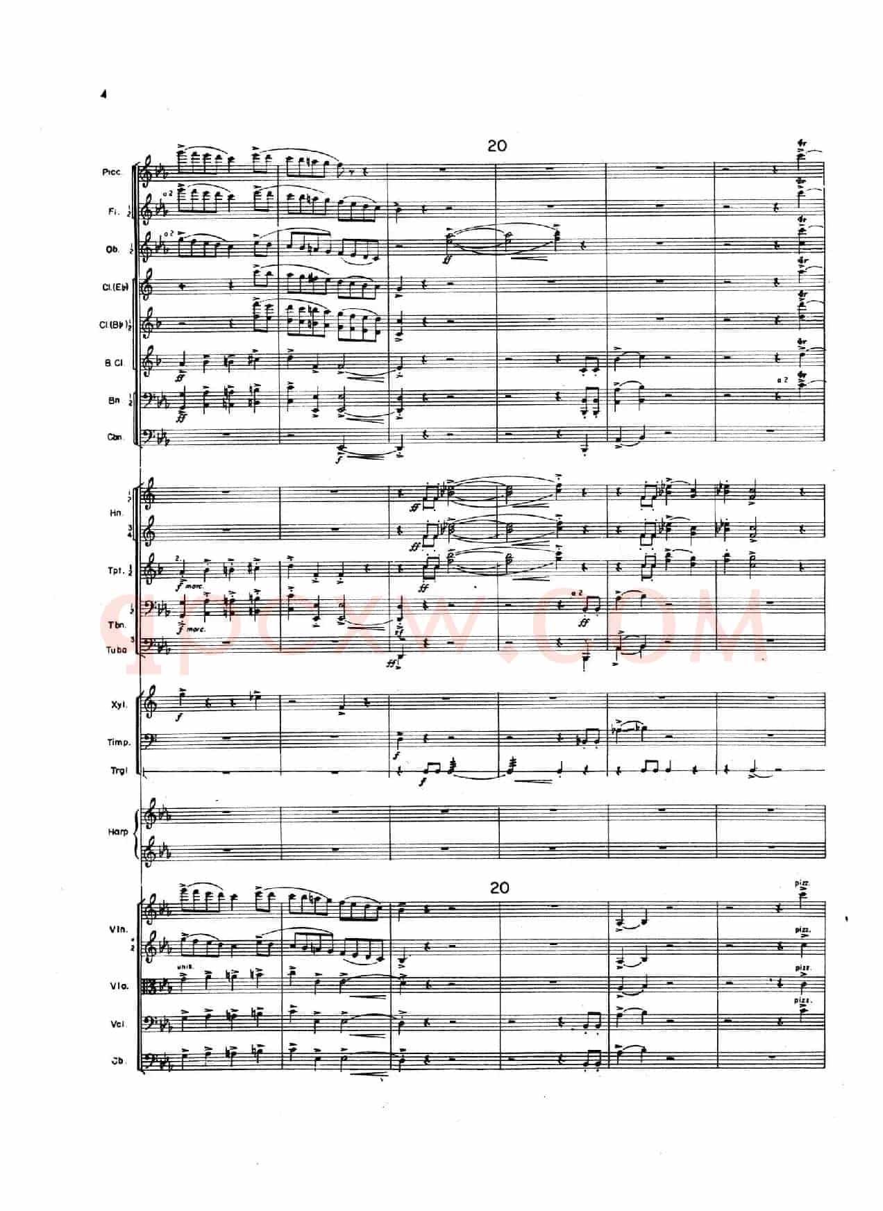 OVERTURE TO CANDIDE(《坎迪德》序曲)(交响乐总谱)