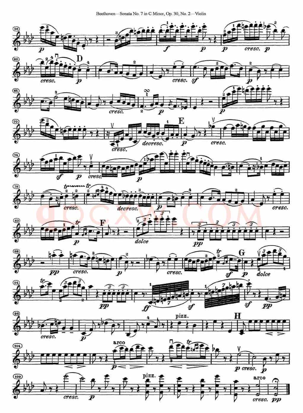 Violin Sonata No.7 in C Minor Op.30 No.2