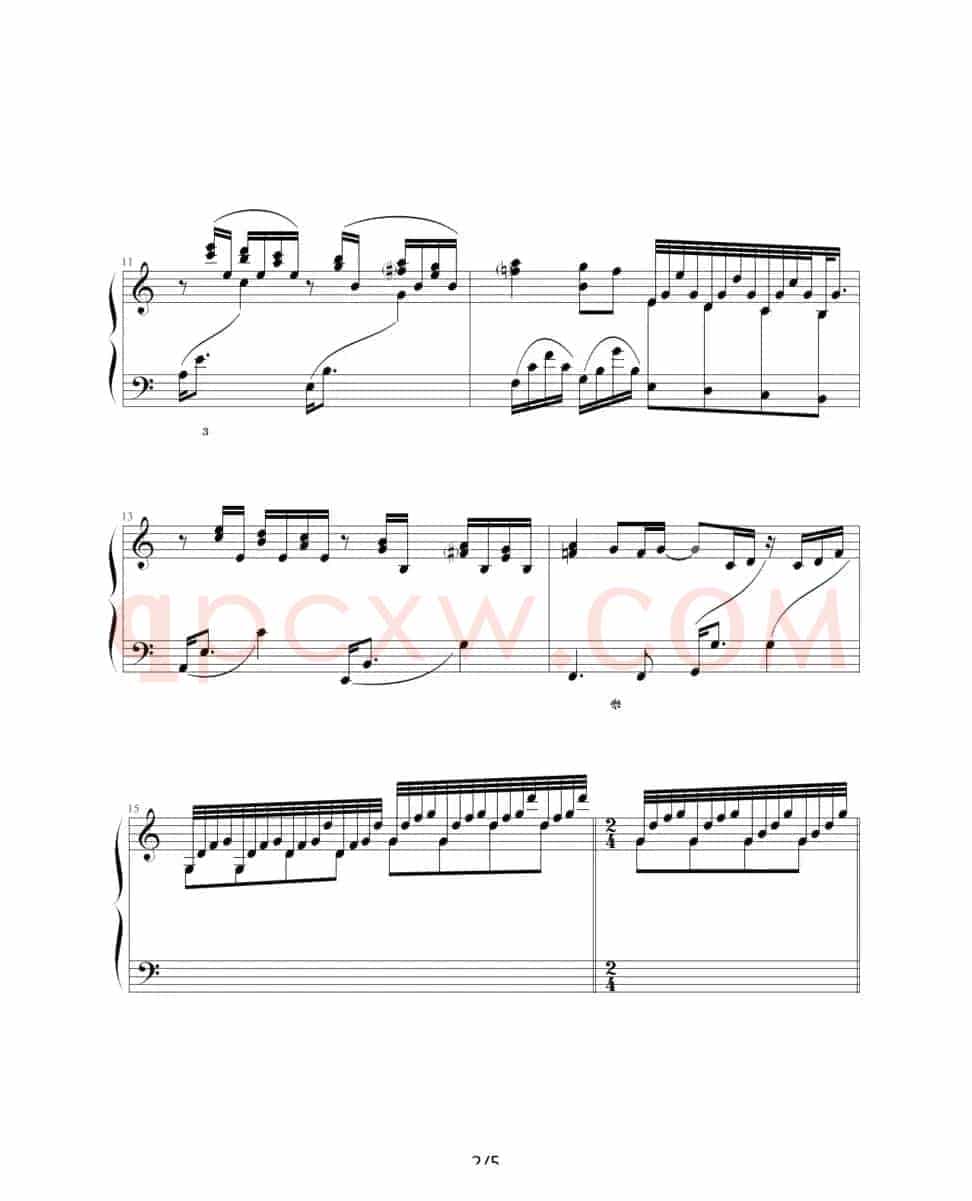 阿蒂丽娜叙事曲（李拓制谱版）