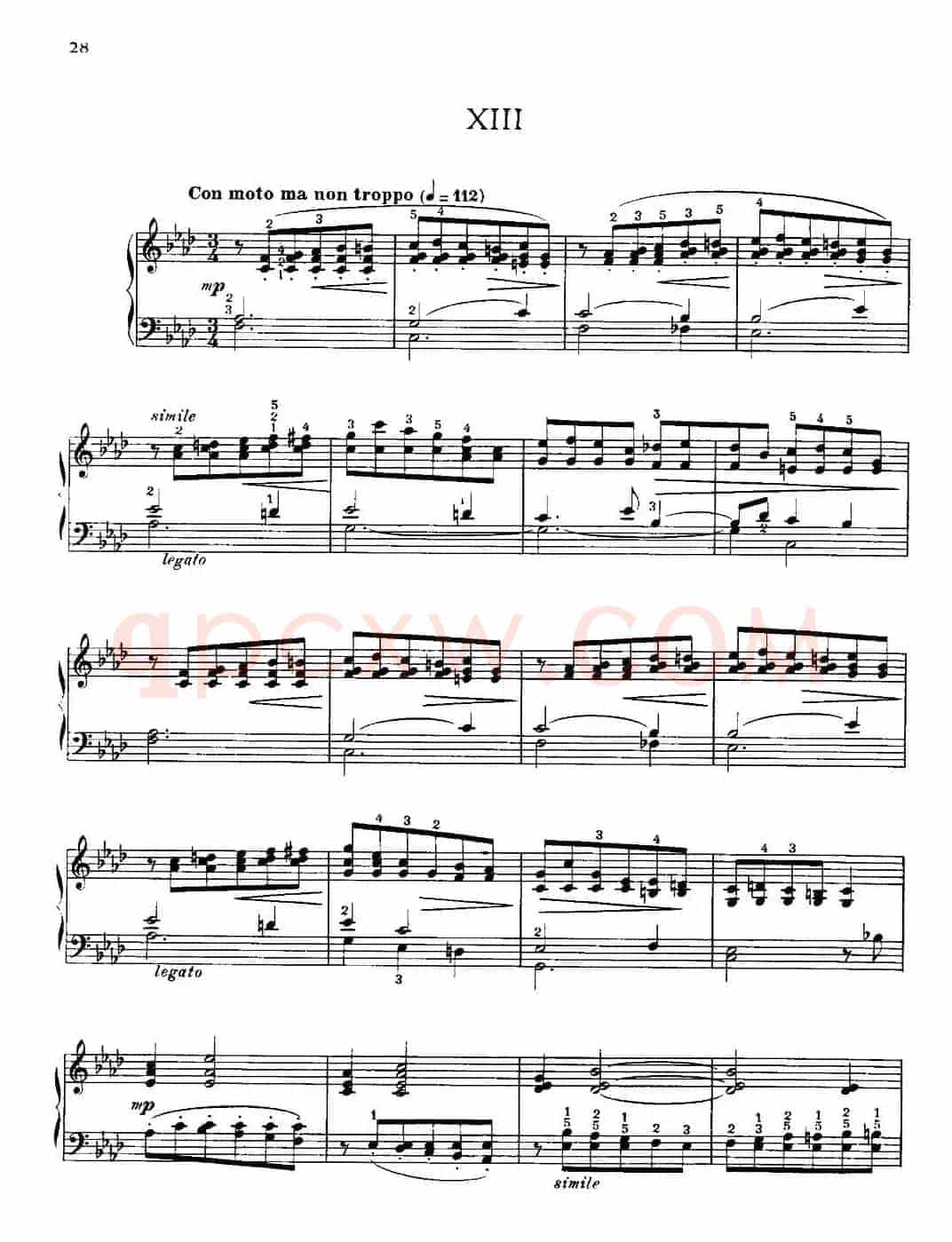 20 Petites Etudes, Op.91(20首小型练习曲)(13)