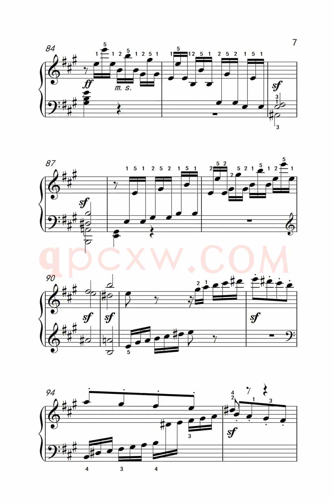 奏鸣曲 Opus 2 Nr.2 第一乐章（贝多芬奏鸣曲集 1）