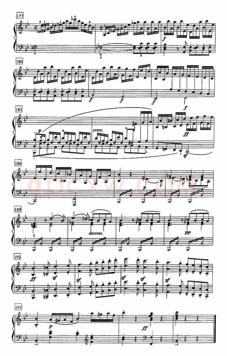 钢琴教程第七级 大型乐曲（降B大调奏鸣曲 Op.22 第一乐章）