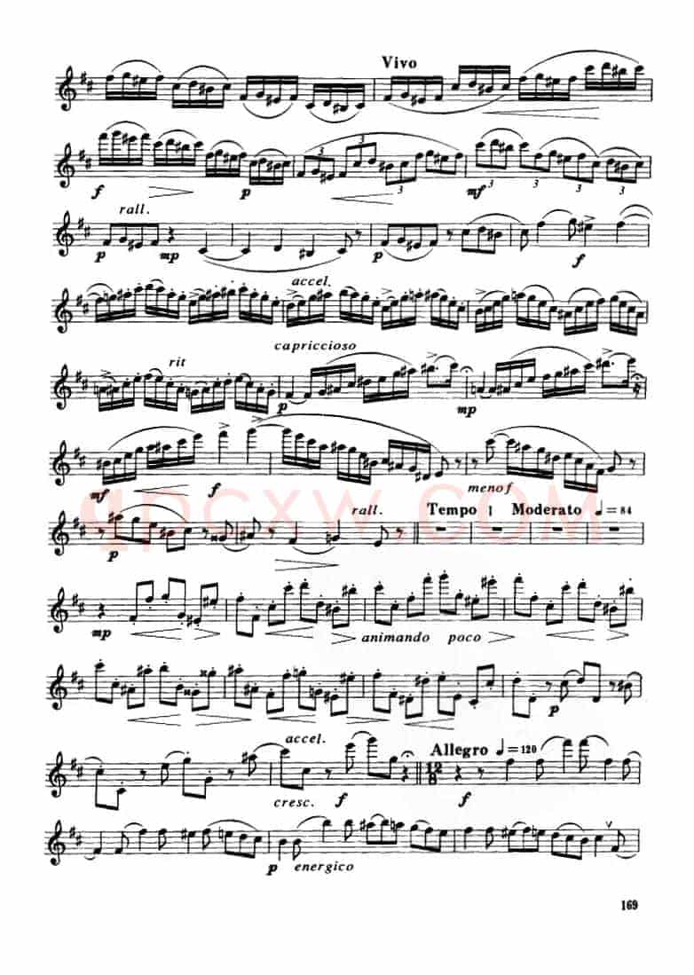 Glazunov Op.109（格拉组诺夫协奏曲Op.109）（中音萨克斯分谱）
