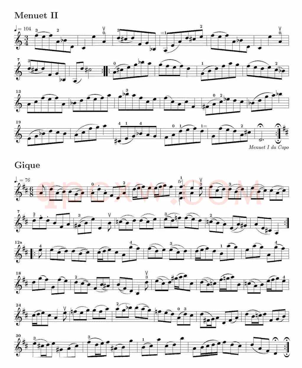Six Suite Violincello Solo senza Basso(Suite I)(6首无伴奏大提琴组曲·Ⅰ)
