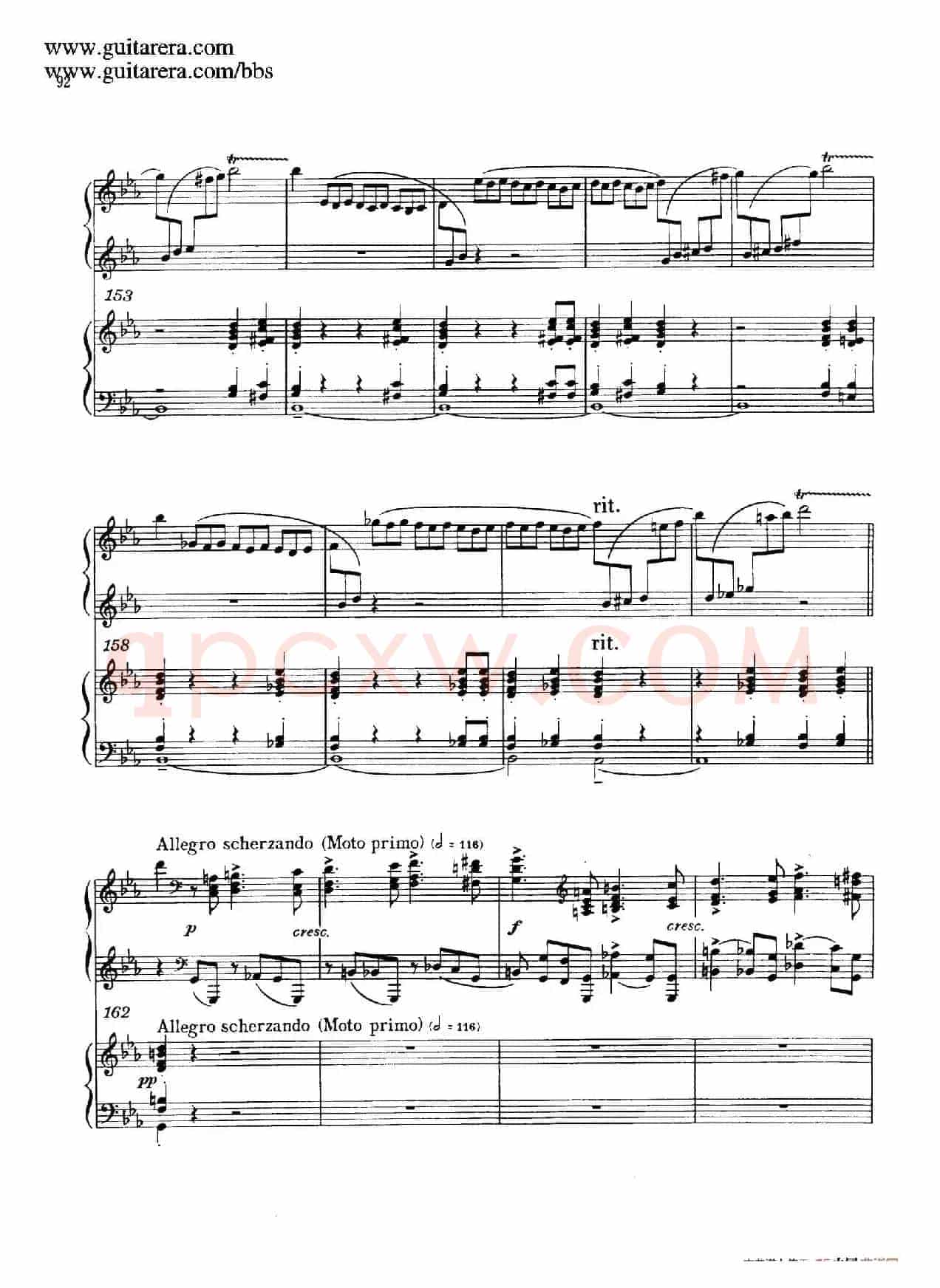 c小调第二钢琴协奏曲 Op.18(双钢琴·第三乐章)