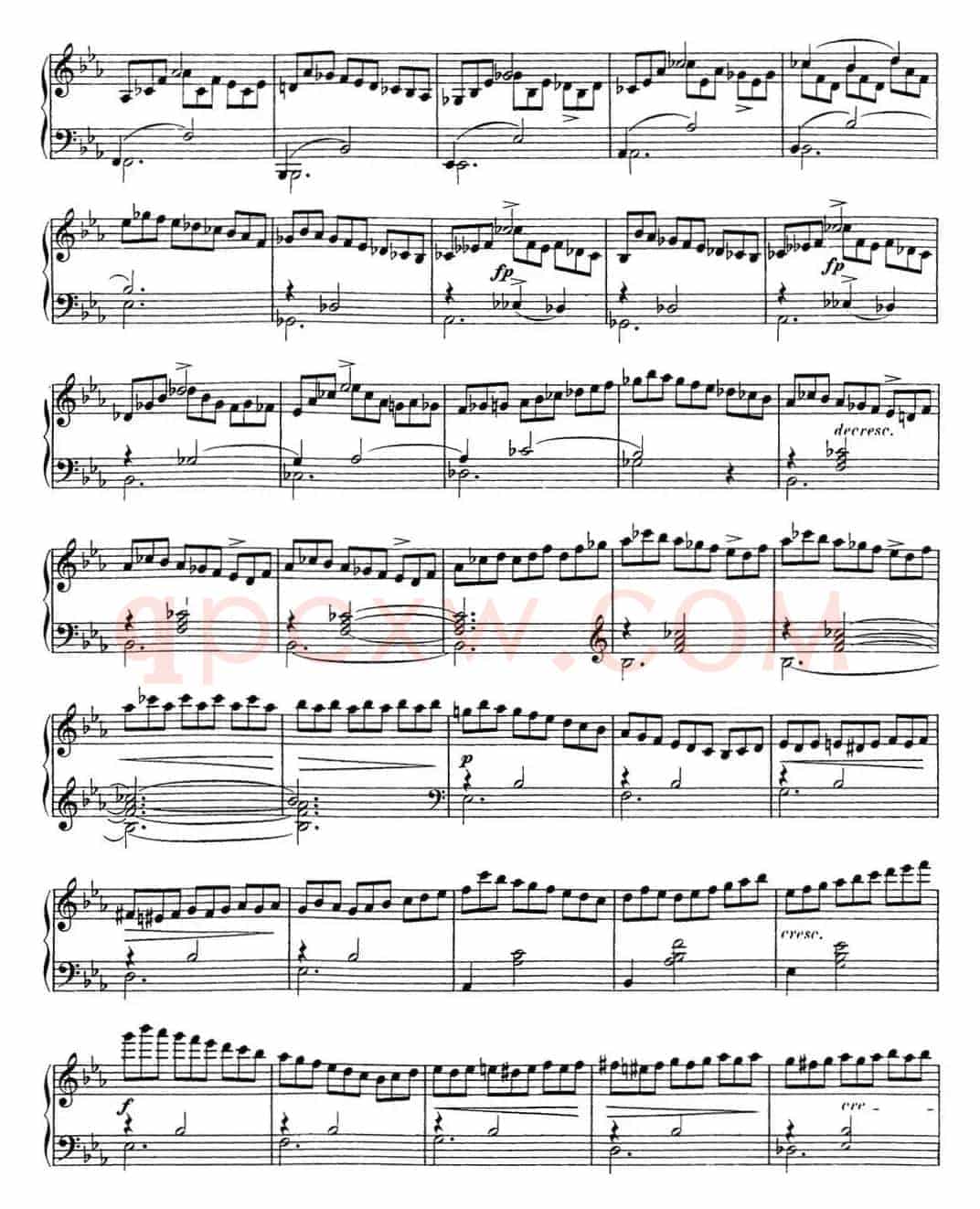 舒伯特降E大调即兴曲D.899，Op.90（NO.2）