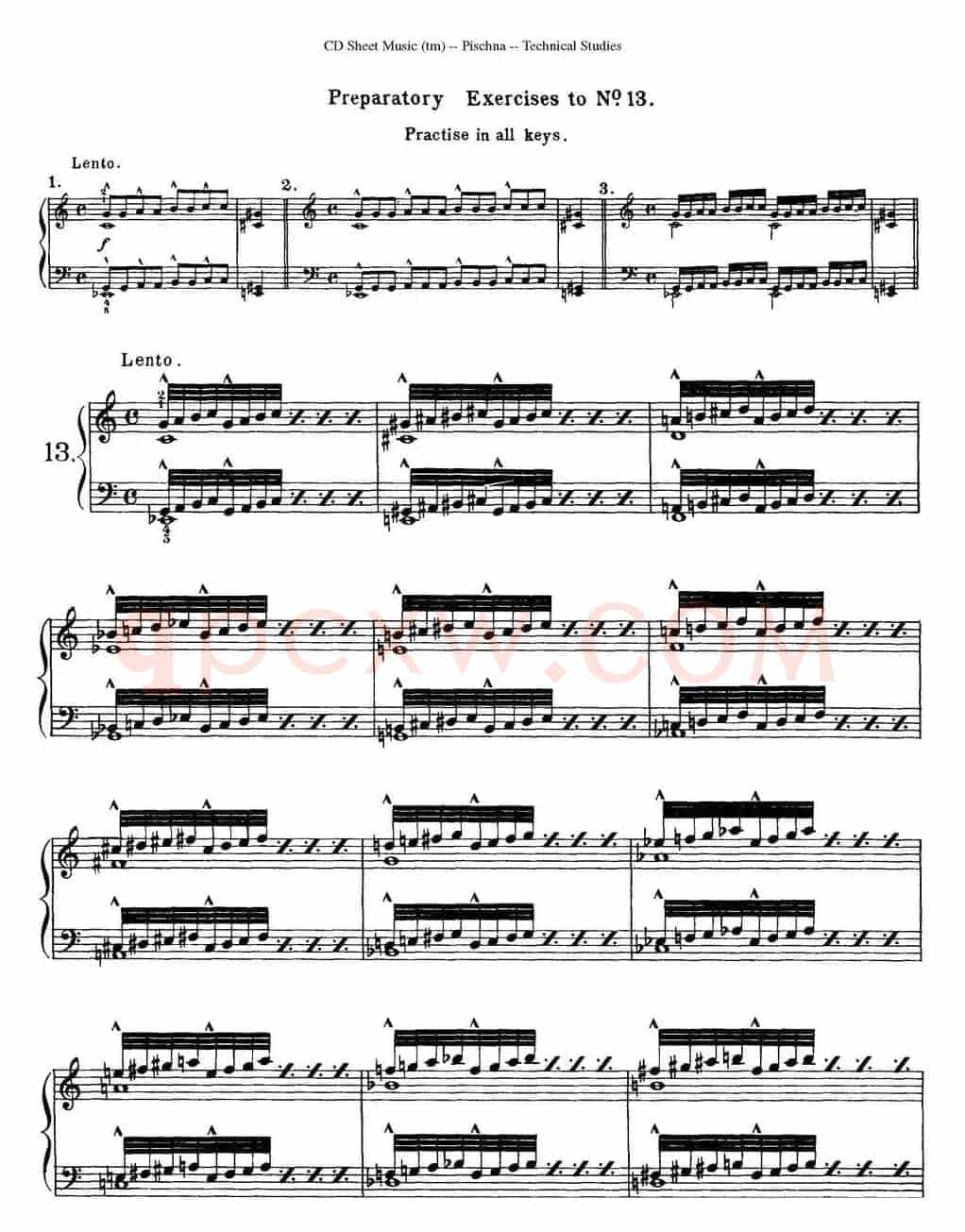 Technical Studies 60 Progressive Exercises (60首钢琴循序渐进练习曲 P21——30)