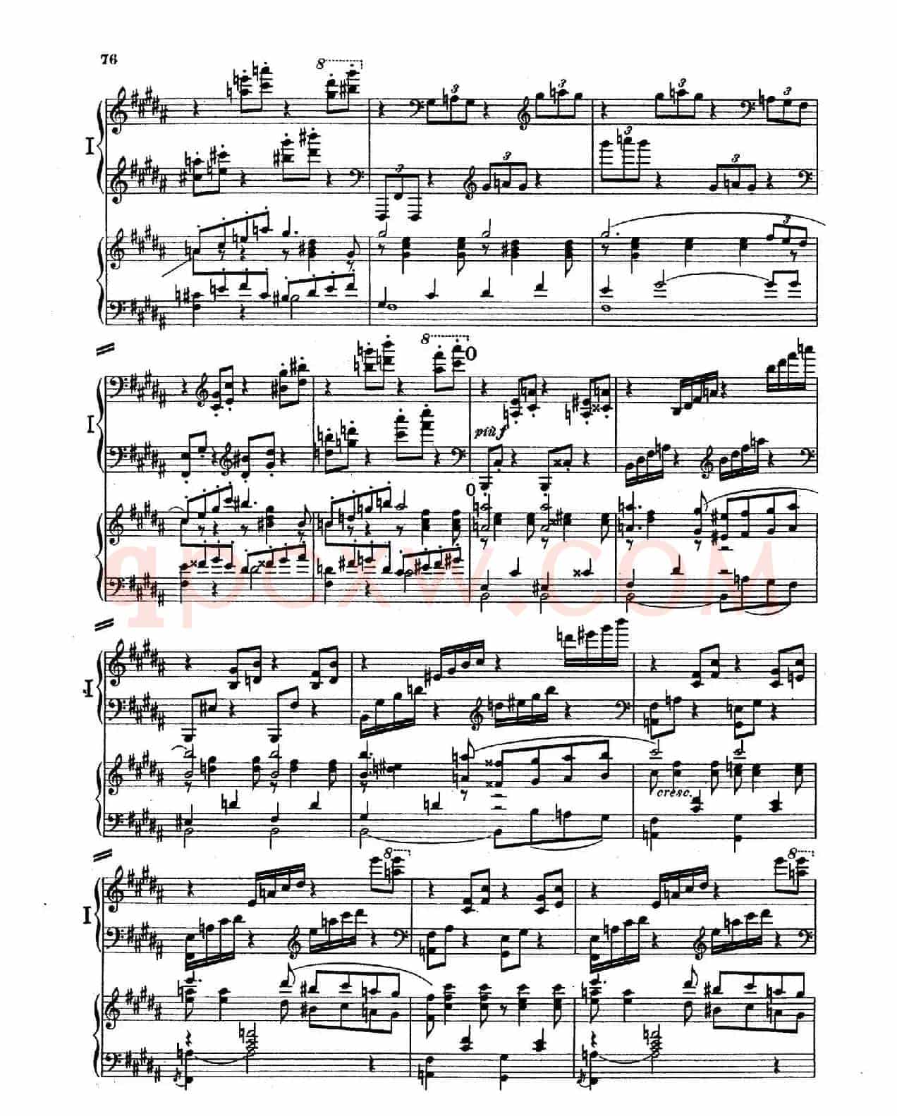 Piano Concerto in E Major Op.59(E大调钢琴协奏曲·双钢琴·第四乐章)