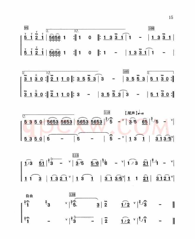 金孔雀与凤尾竹（重奏）