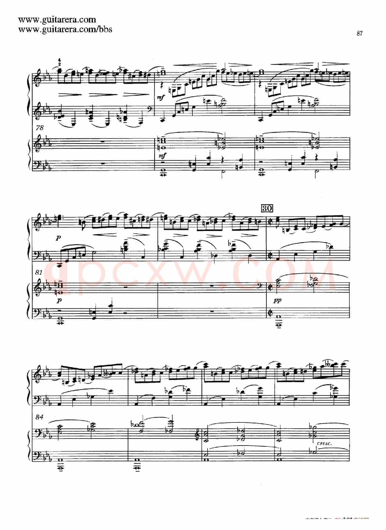 c小调第二钢琴协奏曲 Op.18(双钢琴·第三乐章)