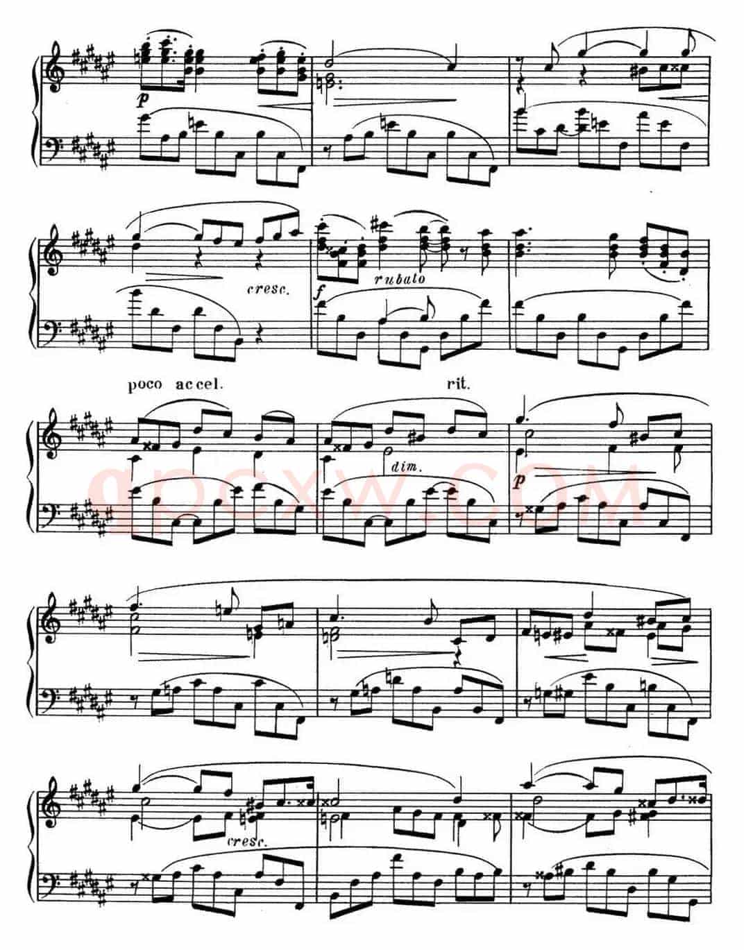 斯克里亚宾 钢琴练习曲 Op.42 No.4 Alexander Scriabin Etudes