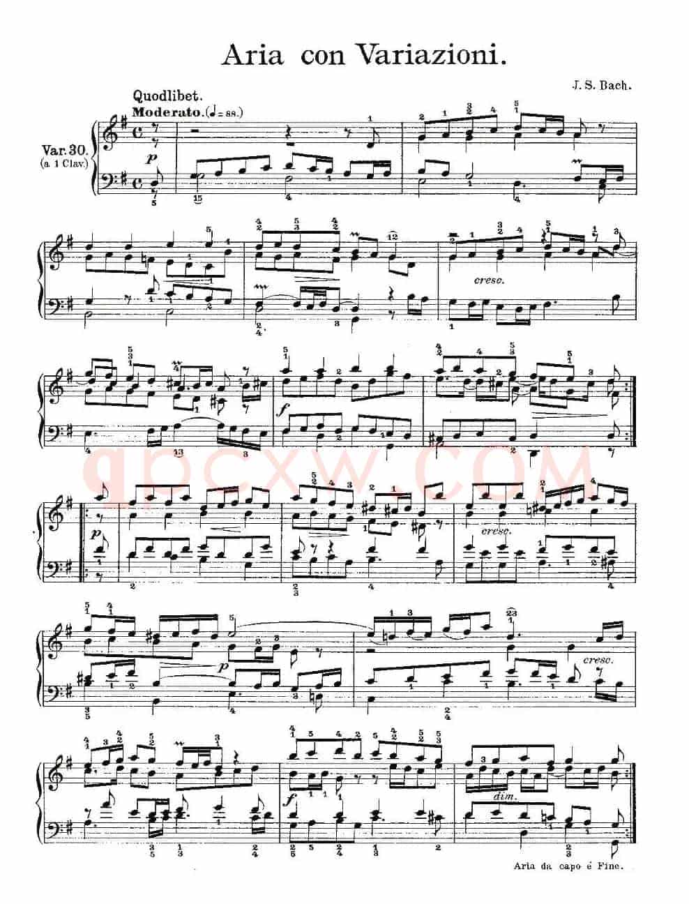 Aria con Variazioni 之30