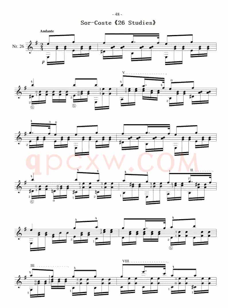 Sor-Coste《26 Studies》（STUDY 26）